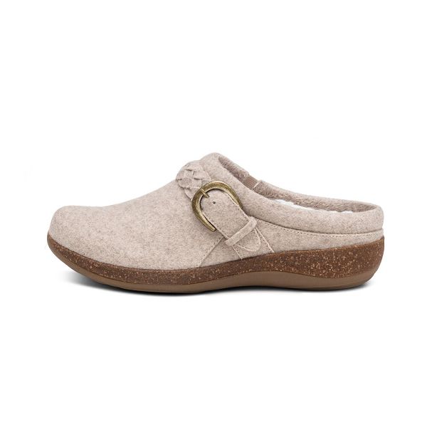 Aetrex Women's Libby Comfort Clogs - White | USA G0SKZ4Q